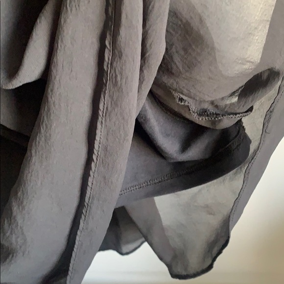 NWOT grey flowy asymmetric sleeveless dress - Picture 5 of 6